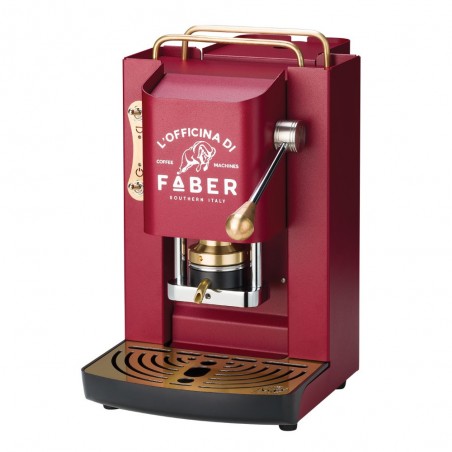 FABER SLOT DELUXE CHERRY RED & GOLD Macchina a Cialde