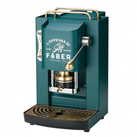 FABER SLOT DELUXE BRITISH GREEN & GOLD Macchina a Cialde
