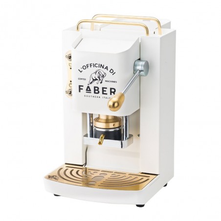 FABER SLOT DELUXE WHITE & GOLD Macchina a Cialde