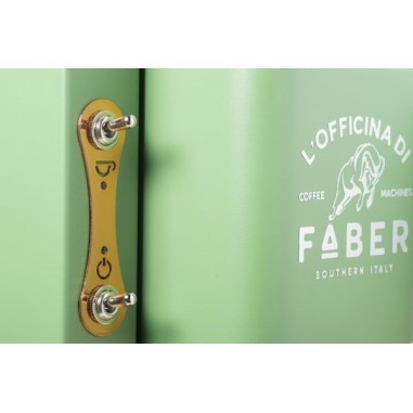 FABER SLOT DELUXE Acid Green & Brass Macchina a...