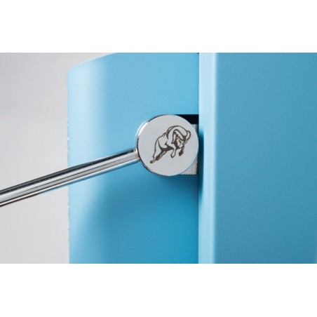 FABER SLOT DELUXE Turquoise Sky Blue & Brass Macchina a Cialde
